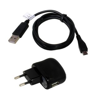 2 pieces-charging set micro USB, 2.1A for Becker Active.5 CE LMU
