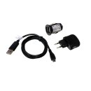 3teiliges Micro USB Set 2,1A für Allview Wi7 Android