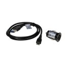 Cable USB 3.0 y Cargador coche para Blackview Tab 8, 2100mA