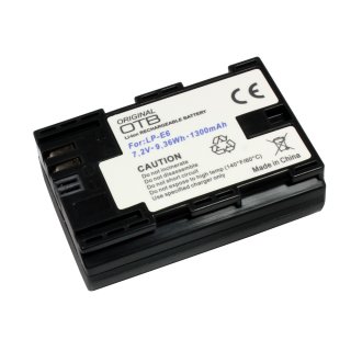 Batterie Li-Ion, 1300mAh, remplace: LP-E6, LP-E6N compatible avec Blackmagic