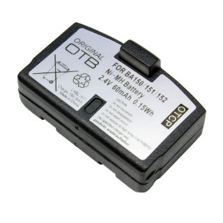 Battery, 60mAh, NiMH, 2.4V compatible with AKG Kopfhörer