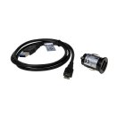 Dual USB car charger and micro USB cable for Ricoh G900,...