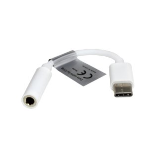 Stereo audio adapter from USB type C to 3.5mm with cable compatible with BlackBerry