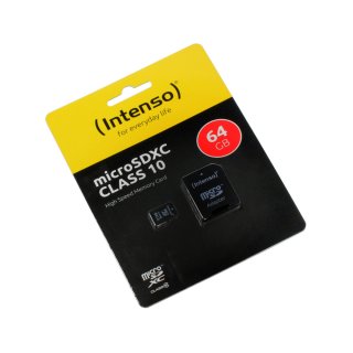 64GB Speicherkarte kompatibel mit Geeksphone, Class 10, microSDHC,+ SD Adapter