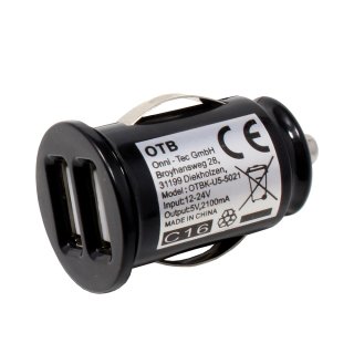 Car charger compatible with Hafury, 2100mA, Dual USB