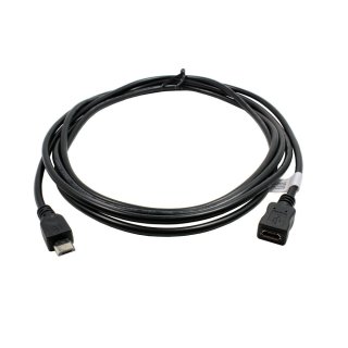 Micro USB extension cable, 2 meters, compatible with Pritom