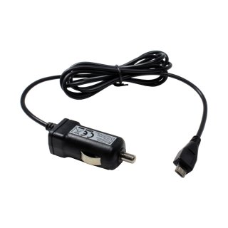 Câble de charge allume-cigare, 1000mA, 12-24V, port de charge micro USB compatible avec BlackBerry