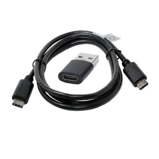 2 teiliges Ladeset, USB Typ C Kabel + Adapter kompatibel mit Fairphone
