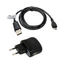 Ladeset 2 teilig, Micro USB Kabel, Adapter 2A kompatibel mit Black Fox