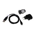 Kit da 3 pezzi per Micro USB 2,1A per Trekstor SurfTab...